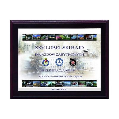 8. Plastic diploma with color touch laminate