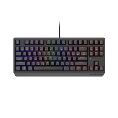17. GENESIS THOR 230 TKL CZ/SK RGB MECHANICAL GAMING KEYBOARD OUTEMU RED BLACK HOT SWAP