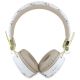 3. Guess Bluetooth ENC GUBH70E4PTMH on-ear headphones white 4G Triangle Round Shape