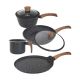 Westinghouse WCCS008506AMBB aluminum cookware set, 6 pieces