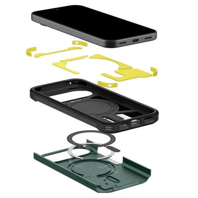 7. Spigen Tough Armor Mag MagSafe Case for Google Pixel 11 - Dark Green
