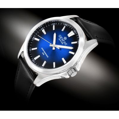 2. Giewont Elegance Sapphire Men's Watch Black and Blue GW5160-A3