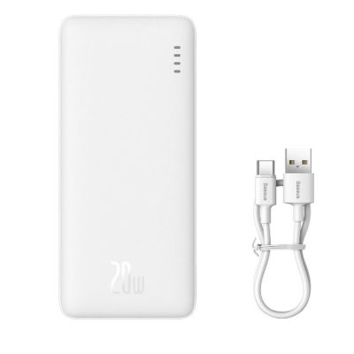 5. BASEUS POWERBANK AIRPOW 10000MAH 20W (WHITE)