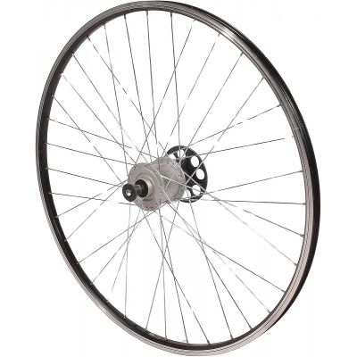 28 INCH FRONT WHEEL WITH SHIMANO HUB BLACK RIM