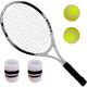 8. 4-IN-1 TENNIS SET: RACKET, 2 BALLS, ENERO WRISTBAND SET