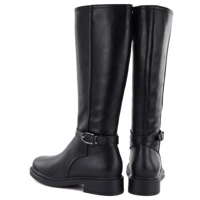 9. Sergio Leone KZ-32-S black leather women's boots