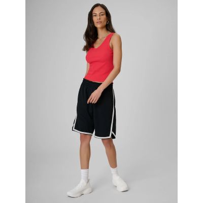 4. Women's slim ribbed knit top 4F 4FRSS26TSLEF337-62S