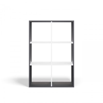 2. MALAX SHELVING 2X3 ANTHRACITE/WHITE