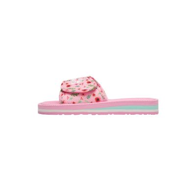 12. Kubota Velcro Flip Flops Multicolor Floral Pink K25SS-100-001-28-1