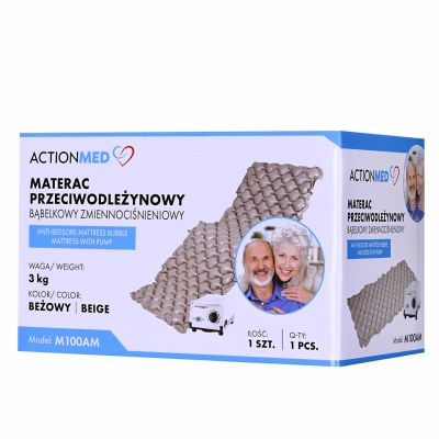 10. Anti-decubitus bubble mattress with alternating pressure