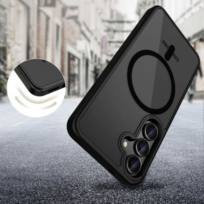 4. Tech-Protect MagMat MagSafe Case for Samsung Galaxy S25 Edge - Matte Black