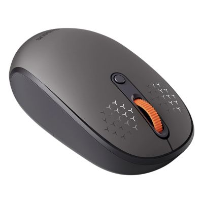 7. Baseus F01B 2.4GHz Wireless Mouse + Bluetooth 3.0 + 5.0 - Gray