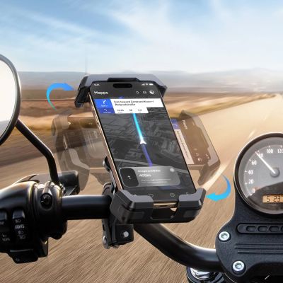 4. Joyroom JR-ZS428 shockproof handlebar holder for motorcycle, bike, scooter - black