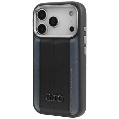 3. Audi A6 Synthetic Leather MagSafe Case for iPhone 17 Pro - Black