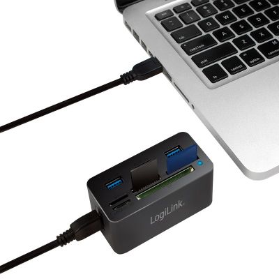 4. LogiLink CR0042 Wired Docking Station USB 3.2 Gen 1 (3.1 Gen 1) Type-A Black