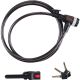 13. BICYCLE LOCK WITH CABLE LOCK 10x1800MM WITH HANDLE BLACK+DECKER