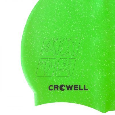 2. Silicone swimming cap Crowell Recycling Pearl light green col.8