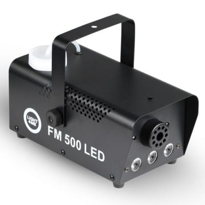 LIGHT4ME FM 500 LED V2 - Smoke/fog machine, wireless remote control, 500W power, 3x1W RGB light effect