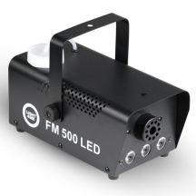 LIGHT4ME FM 500 LED V2 - Smoke/fog machine, wireless remote control, 500W power, 3x1W RGB light effect