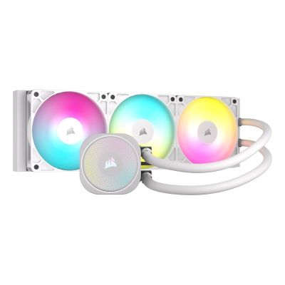 12. CORSAIR NAUTILUS 360 ARGB White, 360mm Radiator, Liquid CPU Cooler