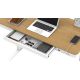 6. Activejet ET119W-C electric height-adjustable desk, white/oak. Tabletop dimensions: 140 x 70 cm.