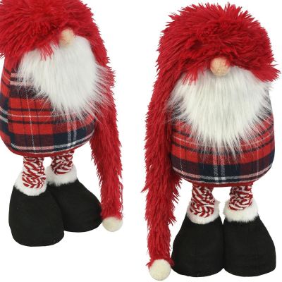 8. DECORATIVE GNOME ON TELESCOPES 38-88CM RED