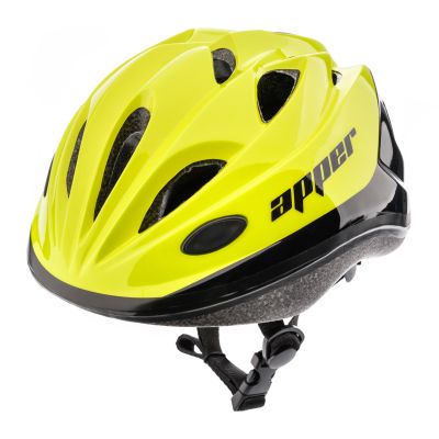 16. Meteor KS07 M 52-56 cm Apper yellow bicycle helmet