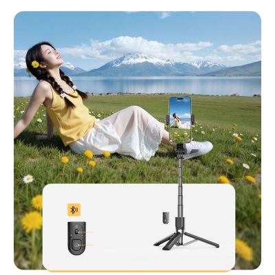 5. Essential Portable Selfie Stick – with Upgraded Aluminum Alloy