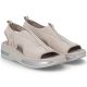 4. Women's pink slip-on platform sandals Rieker V59B5-31