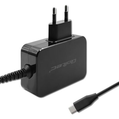 4. QOLTEC GaN POWER PRO Charger | 1x USB-C | 65 W | 5–20 V | 3–3.25 A | BLACK