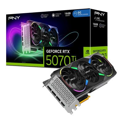 5. PNY GeForce RTX 5070 Ti EPIC-X RGB OC NVIDIA 16 GB GDDR7