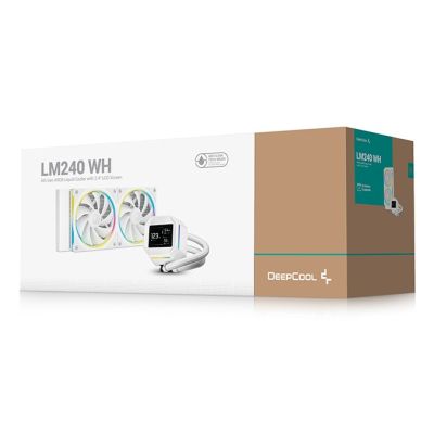 6. Deepcool LM240 Water Cooler White