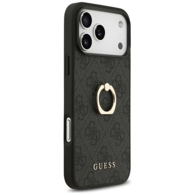 4. Guess 4G Ring Stand case for iPhone 17 Pro Max - black