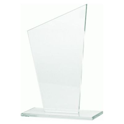 5. Glass trophy with a broken base