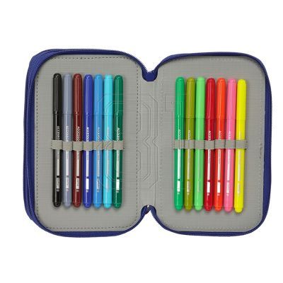 4. Pencil case with equipment FC Barcelona triple filled pencil case 36 PCS 412529857