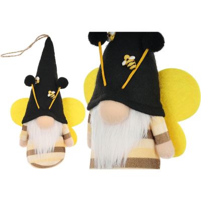 6. BLACK BEE GNOME 20CM PENDANT SPRING DECORATION