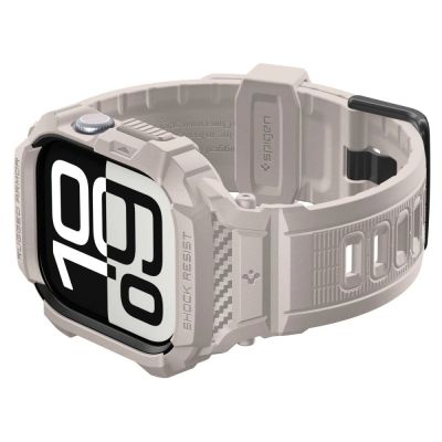 8. Spigen Rugged Armor Pro V2 Apple Watch Strap (46mm) - Beige