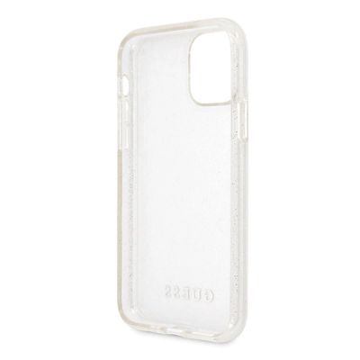 4. Guess GUHCN58PCGLSI iPhone 11 Pro silver/silver hard case Glitter