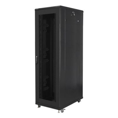 LANBERG FLOOR RACK CABINET 19" 42U 800X1000 BLACK perforated doors