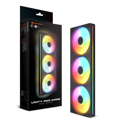5. COUGAR CF-UN360RB-RGB Computer Case 12 cm Fan Black