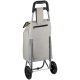 12. TROLLEY SHOPPING BAG ON WHEELS WITH FRAME 25L GRAY
