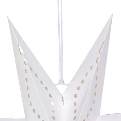 4. PAPER DECORATION STAR 50CM 7 ARMS WHITE