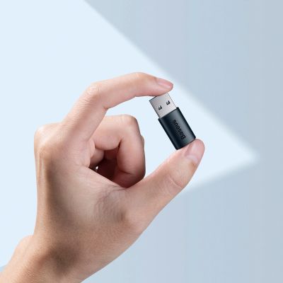 9. Baseus Ingenuity Series Mini Adapter USB 3.1 OTG to USB Type C Blue (ZJJQ000103)