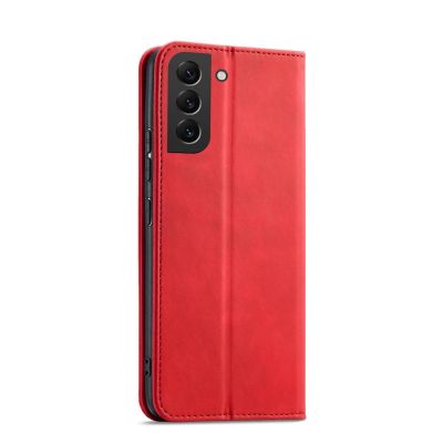 3. Magnet Fancy Case for Samsung Galaxy S23+ flip cover wallet stand red