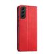 3. Magnet Fancy Case for Samsung Galaxy S23+ flip cover wallet stand red