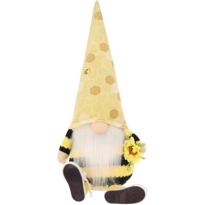 9. SNOW gnome sitting drone 35+6cm in sneakers spring decoration