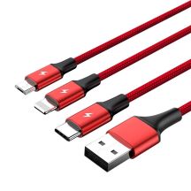 UNITEK USB 3IN1CHARGING CABLE (C, LIGHTNING, MUSB)