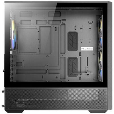 14. Antec FLUX REAR Midi Tower, Black
