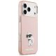 4. Karl Lagerfeld IML Aquarelle Choupette & Logo MagSafe Case for iPhone 17 Pro - Pink