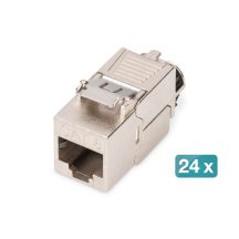 Digitus CAT 8.1 Keystone Module, Shielded, Tool-less Mounting Connector - 24 pcs.